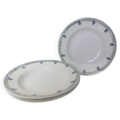 4 assiettes creuses vintage St Amand 211259