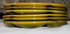 6 assiettes à crustacés Gien