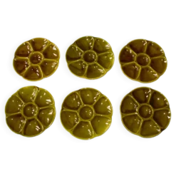 6 assiettes à crustacés Gien