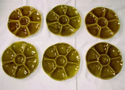 6 assiettes à crustacés Gien