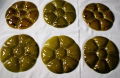 6 assiettes à crustacés Gien