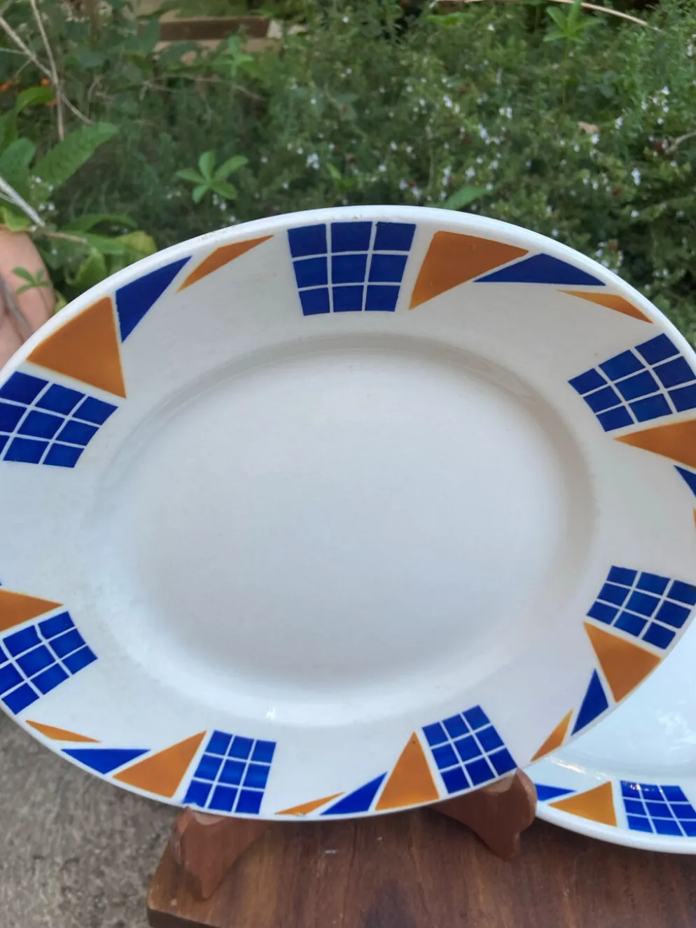 Assiettes de service Badonviller Congo