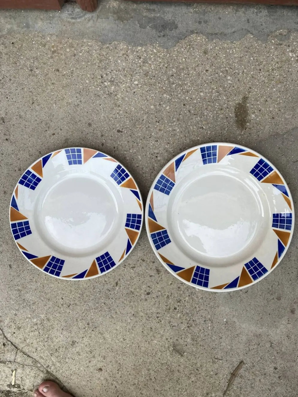 Assiettes de service Badonviller Congo