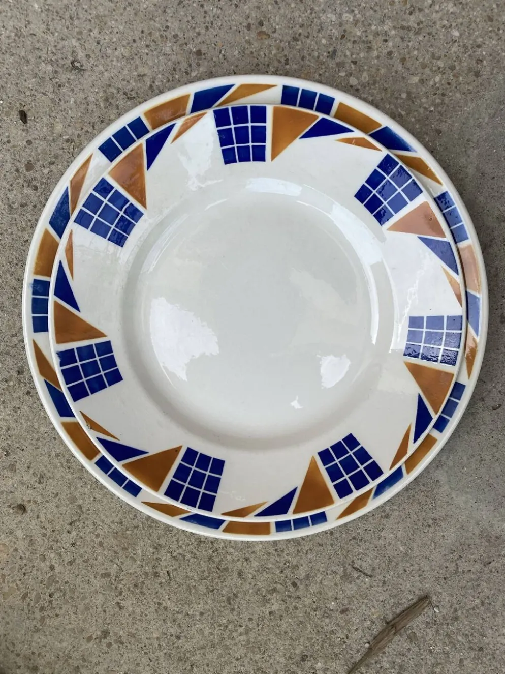 Assiettes de service Badonviller Congo