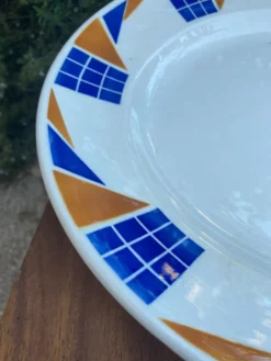 Assiettes de service Badonviller Congo