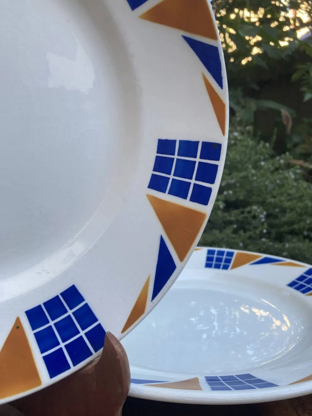 Assiettes de service Badonviller Congo