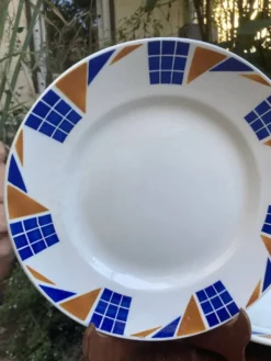 Assiettes de service Badonviller Congo