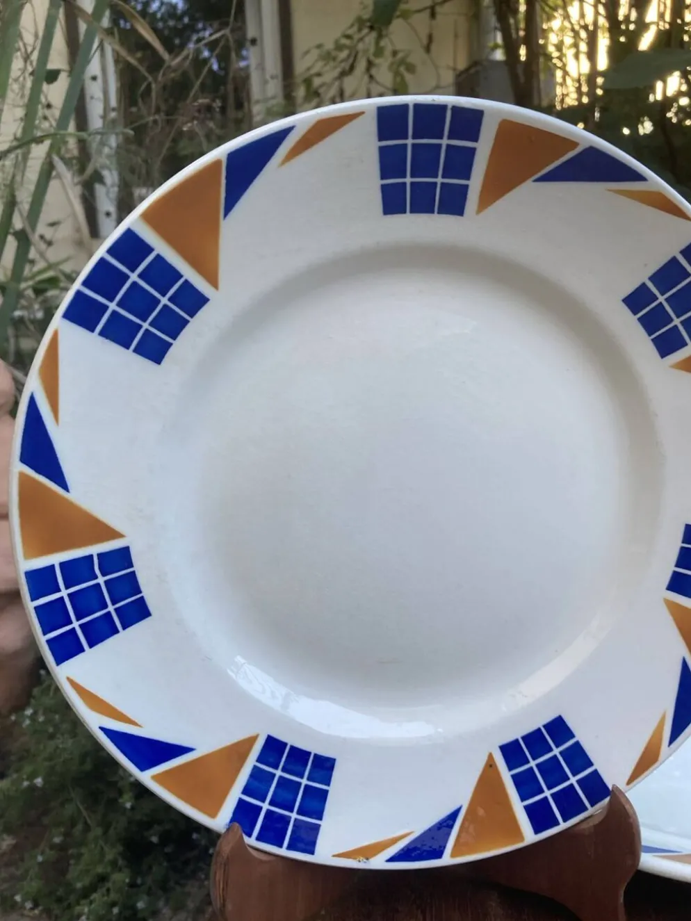Assiettes de service Badonviller Congo