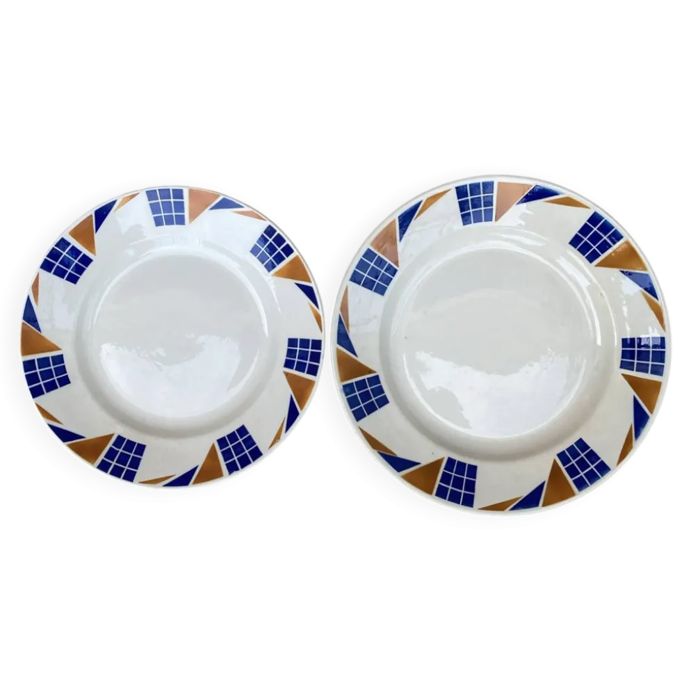 Assiettes de service Badonviller Congo