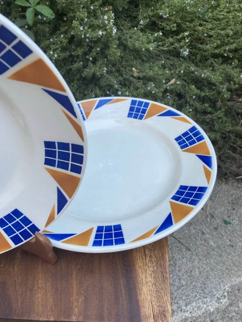 Assiettes de service Badonviller Congo