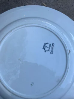 Assiettes de service Badonviller Congo