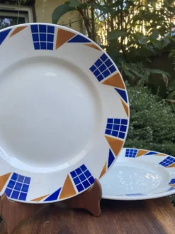Assiettes de service Badonviller Congo