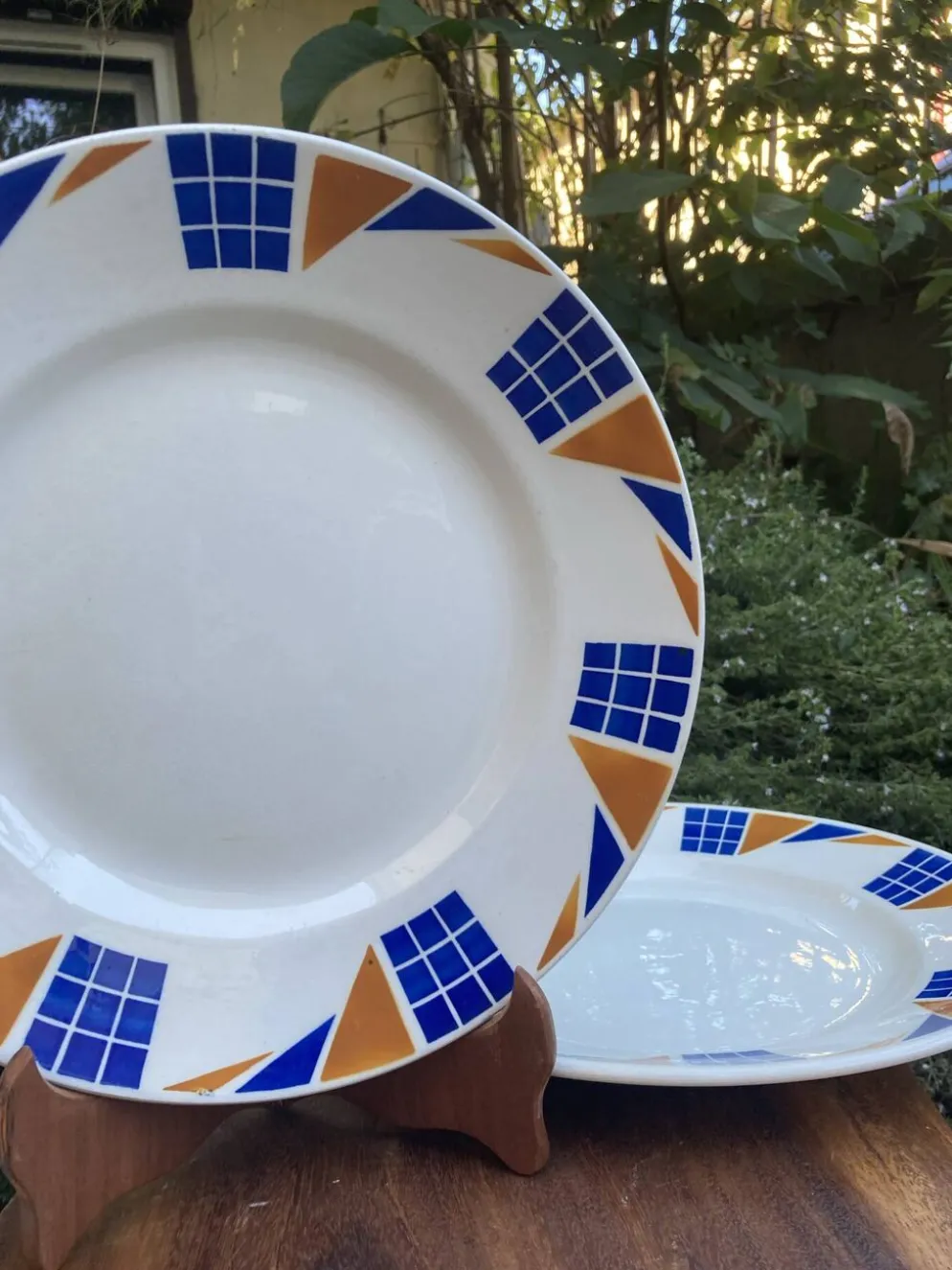 Assiettes de service Badonviller Congo