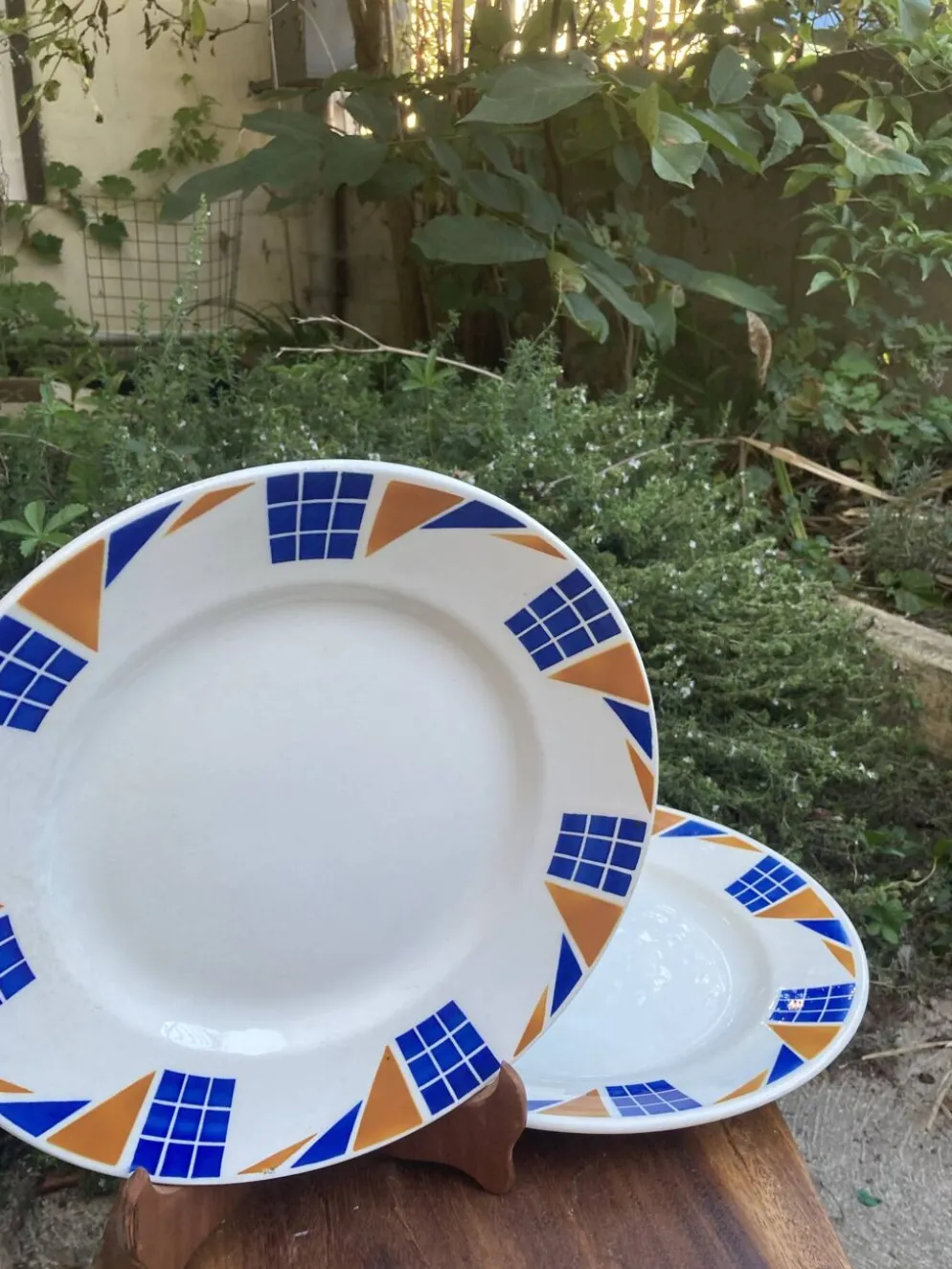 Assiettes de service Badonviller Congo