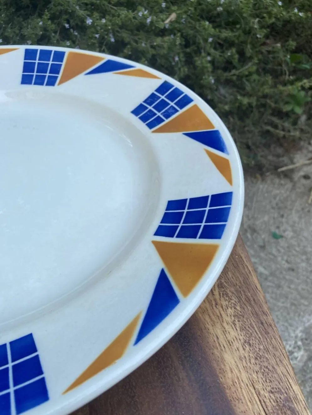 Assiettes de service Badonviller Congo