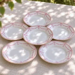 6 assiettes de 1890 signées Carl Tielsch