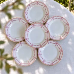 6 assiettes de 1890 signées Carl Tielsch