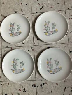 6 assiettes à dessert