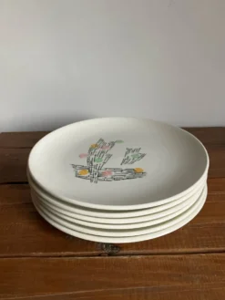 6 assiettes à dessert