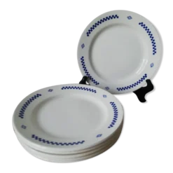 6 assiettes à dessert
