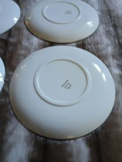 10 assiettes à dessert anciennes Gien
