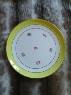 10 assiettes à dessert anciennes Gien