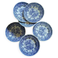 12 assiettes à dessert anciennes Lunéville KG