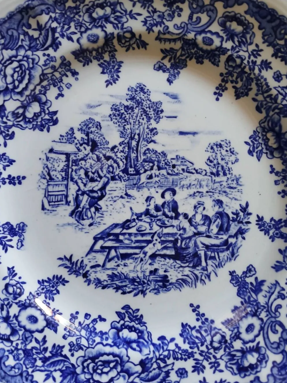 12 assiettes à dessert anciennes Lunéville KG