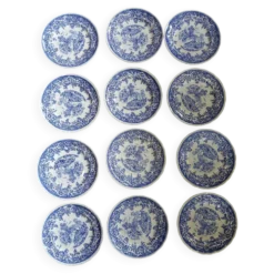12 assiettes à dessert anciennes Lunéville KG