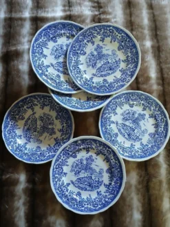 12 assiettes à dessert anciennes Lunéville KG
