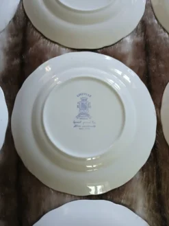12 assiettes à dessert anciennes Lunéville KG