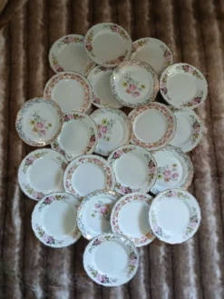 21 assiettes à dessert anciennes dépareillées