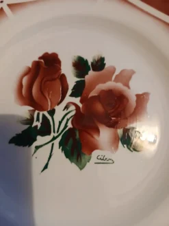 6 assiettes à dessert anciennes Digoin et Sarreguemines