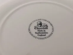 6 assiettes à dessert anglaises Churchill