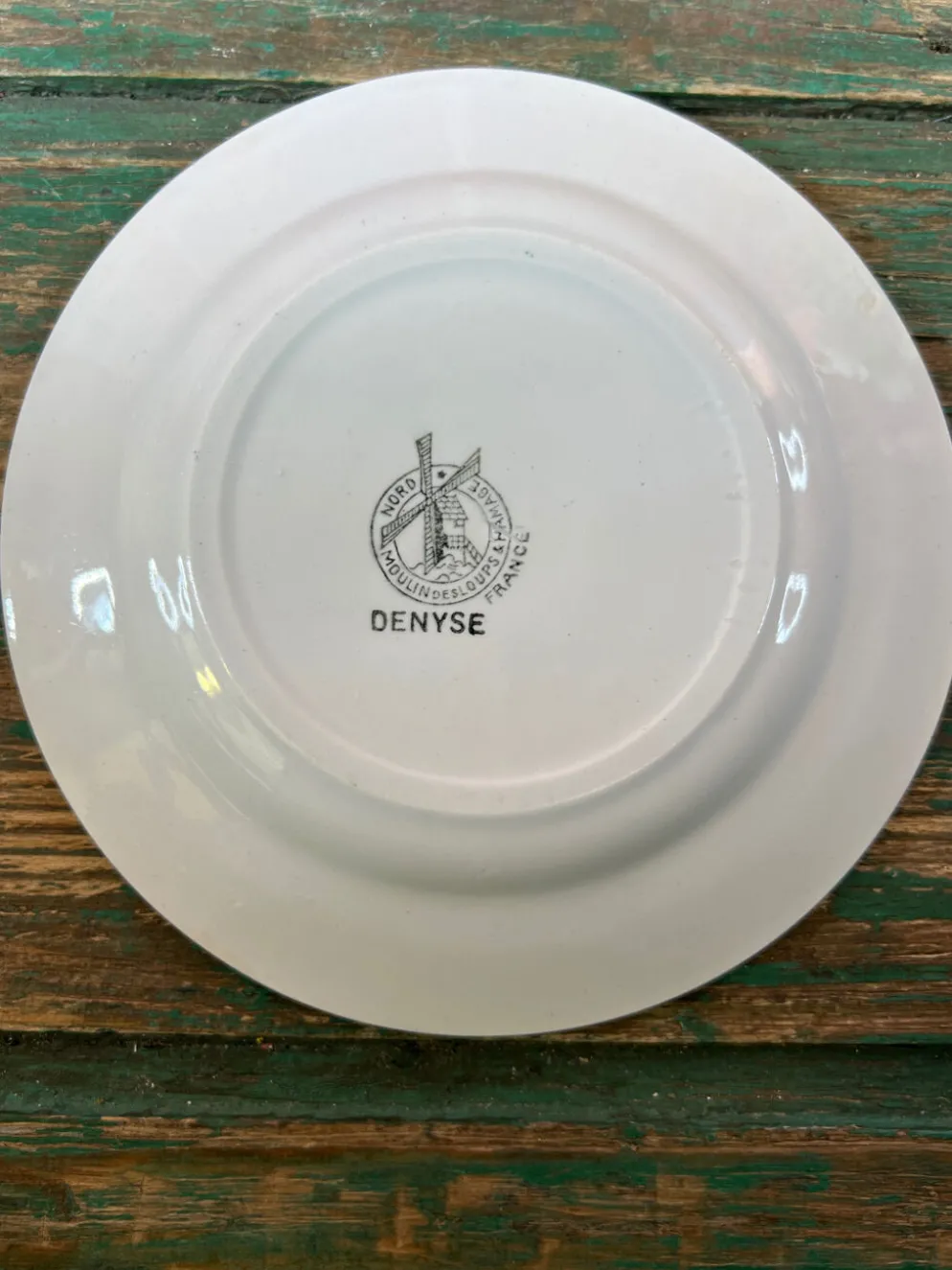 4 assiettes dessert art nouveau Moulin des Loups