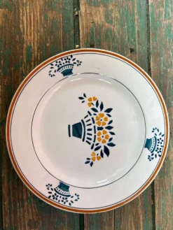 4 assiettes dessert art nouveau Moulin des Loups