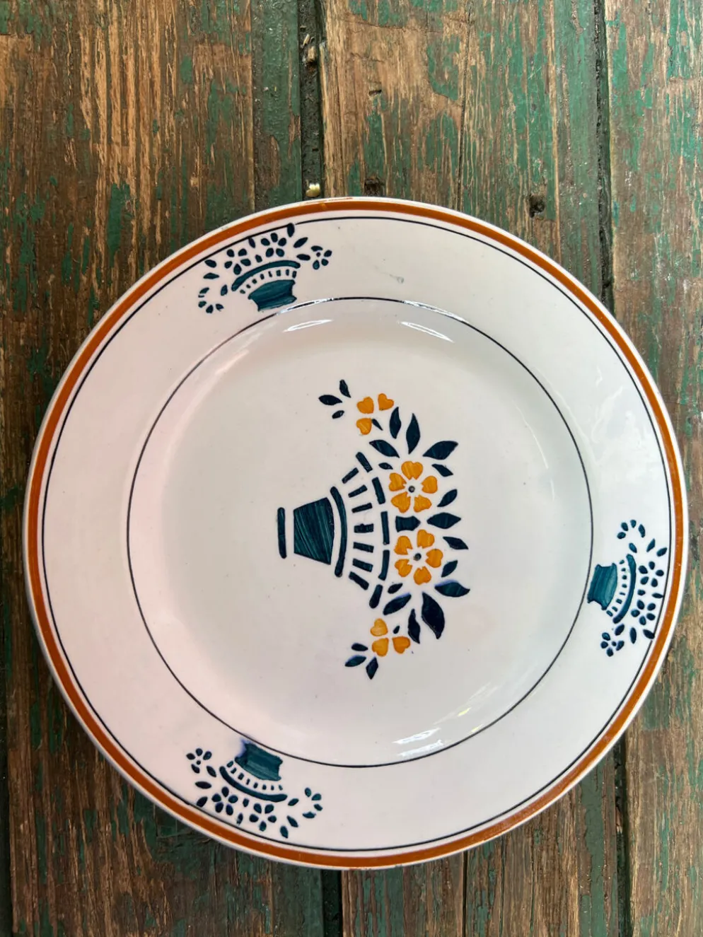 4 assiettes dessert art nouveau Moulin des Loups