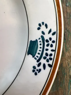 4 assiettes dessert art nouveau Moulin des Loups