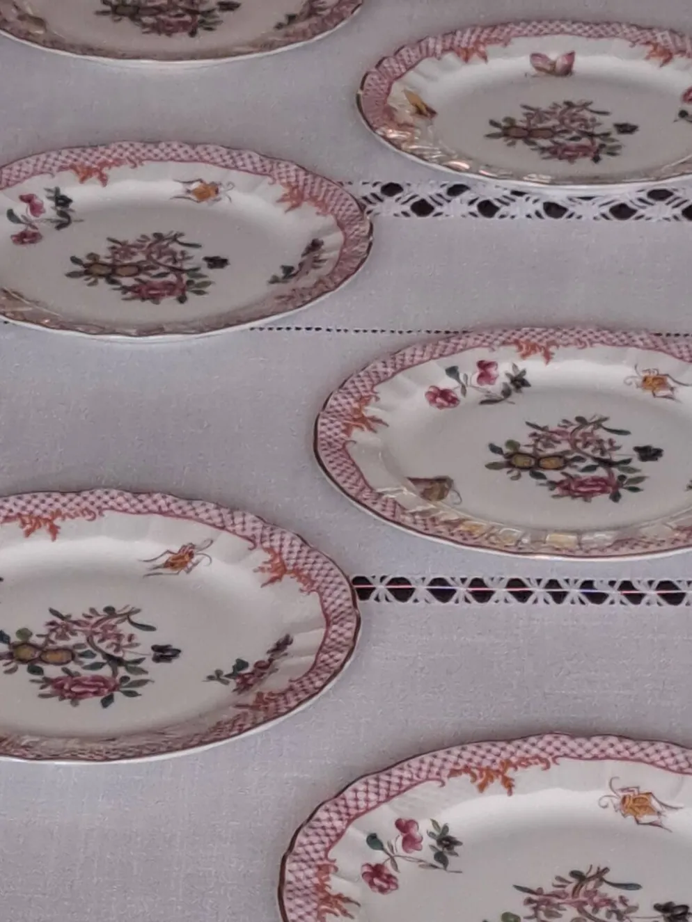 Assiettes à dessert Bernardeaud Limoges _Compagnie des Indes