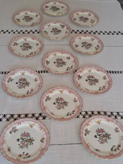 Assiettes à dessert Bernardeaud Limoges _Compagnie des Indes