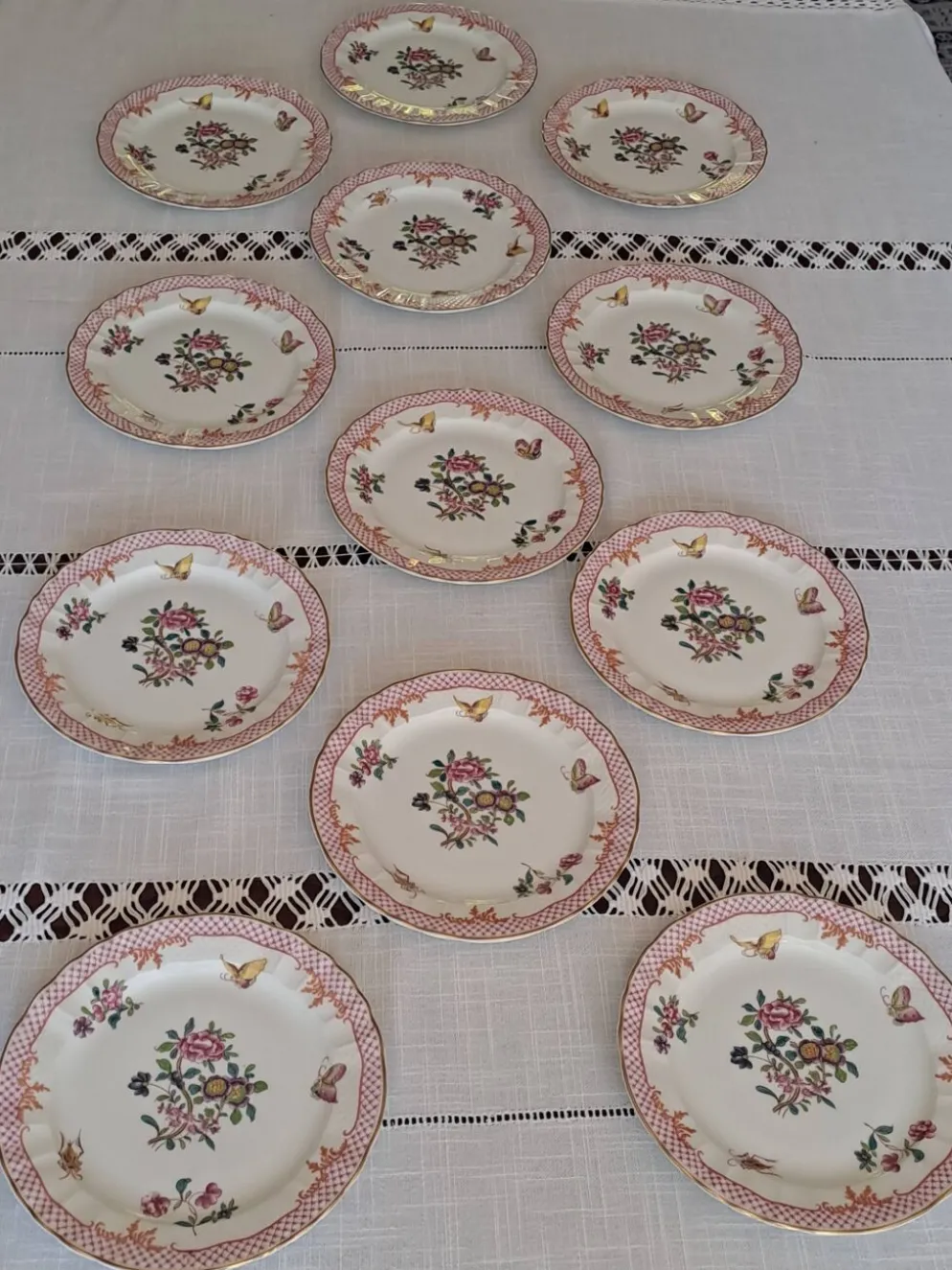 Assiettes à dessert Bernardeaud Limoges _Compagnie des Indes