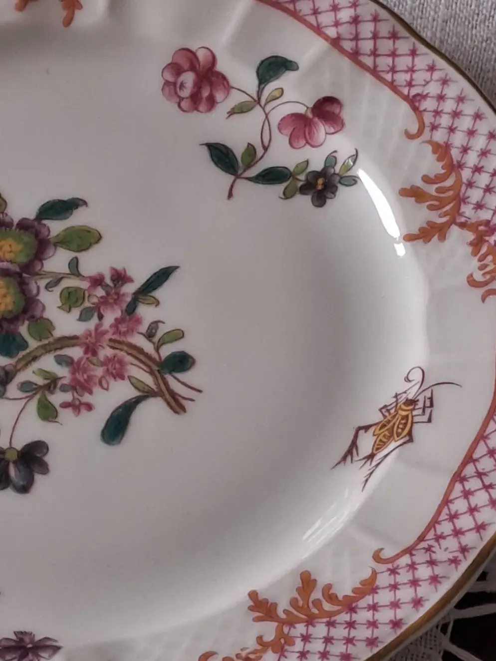 Assiettes à dessert Bernardeaud Limoges _Compagnie des Indes