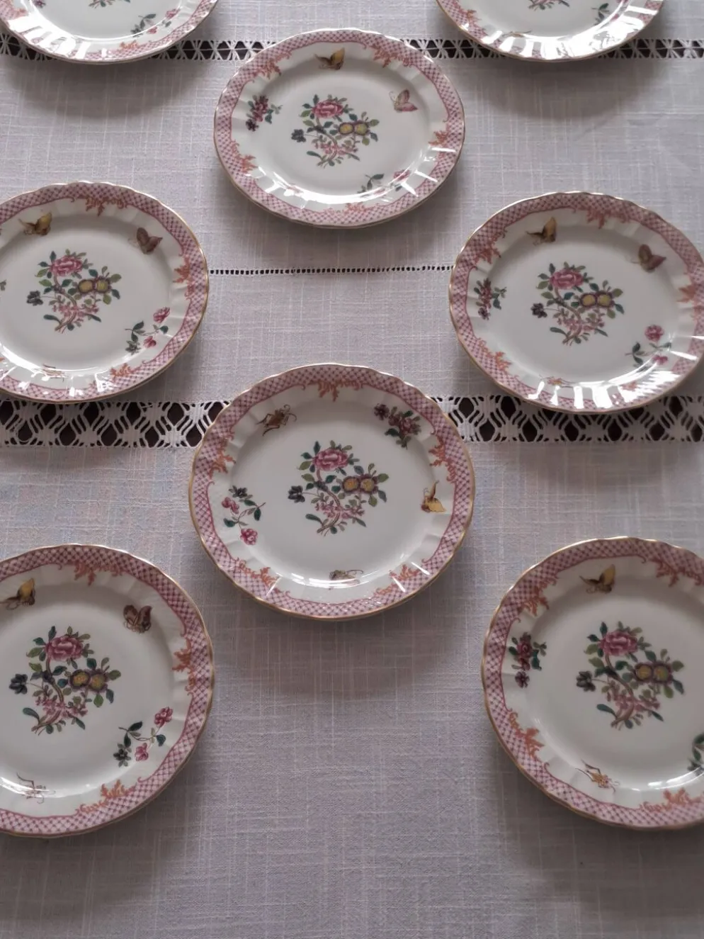 Assiettes à dessert Bernardeaud Limoges _Compagnie des Indes