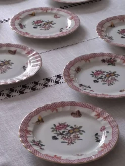 Assiettes à dessert Bernardeaud Limoges _Compagnie des Indes