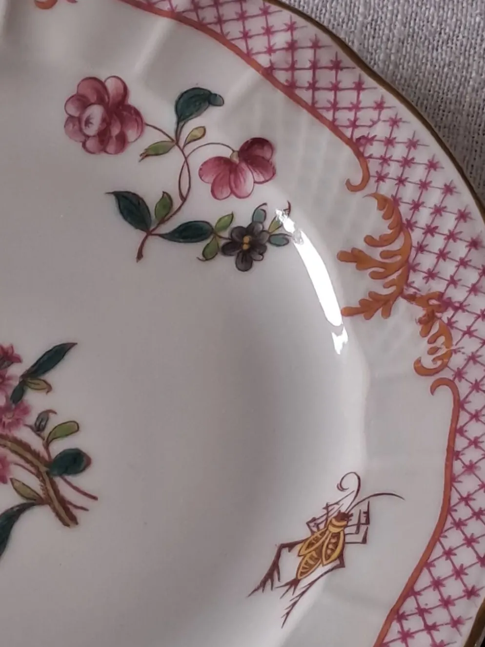 Assiettes à dessert Bernardeaud Limoges _Compagnie des Indes