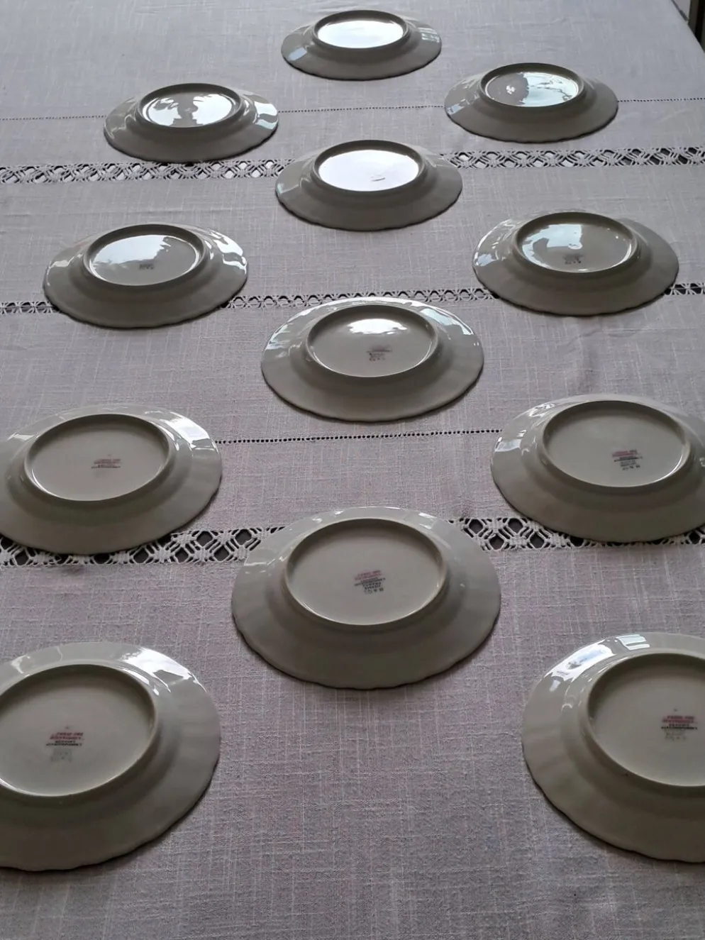 Assiettes à dessert Bernardeaud Limoges _Compagnie des Indes