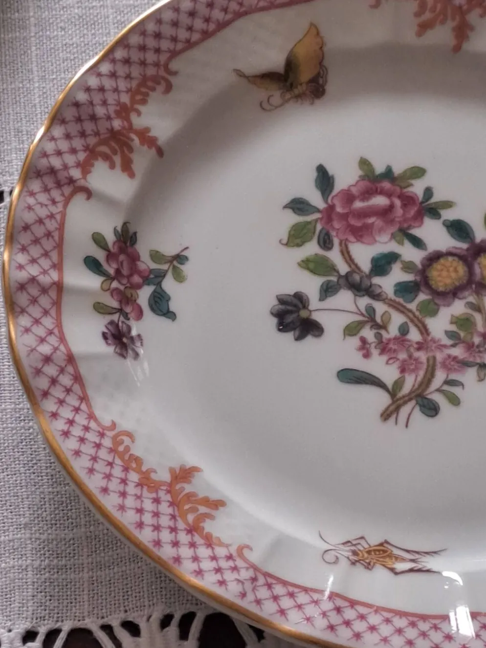 Assiettes à dessert Bernardeaud Limoges _Compagnie des Indes