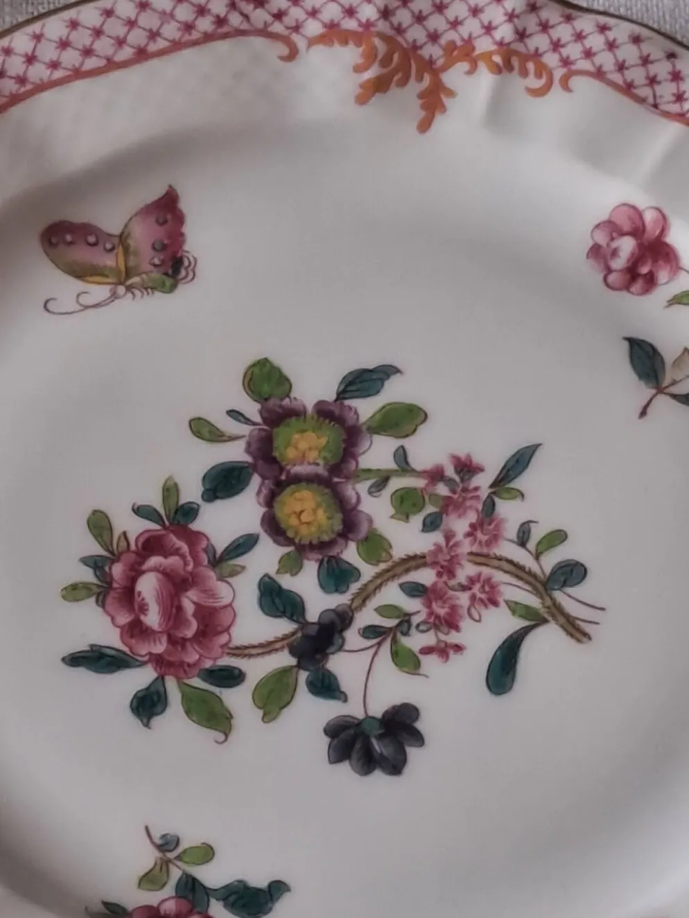 Assiettes à dessert Bernardeaud Limoges _Compagnie des Indes