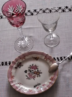 Assiettes à dessert Bernardeaud Limoges _Compagnie des Indes