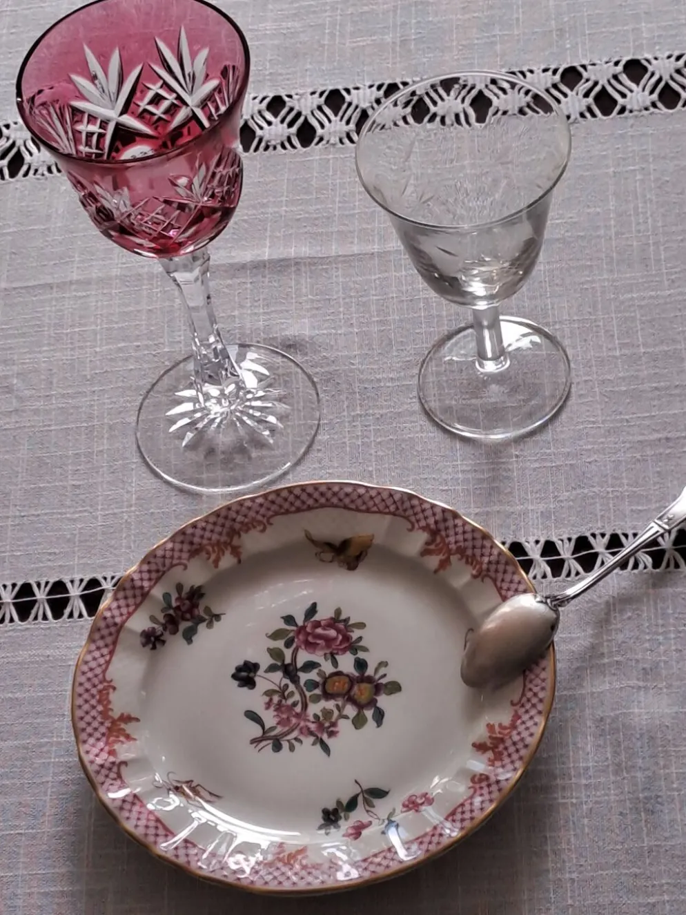 Assiettes à dessert Bernardeaud Limoges _Compagnie des Indes